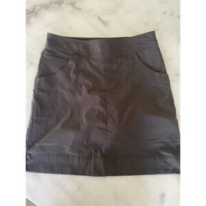 Lucy Women's Skort Skirt Sz Small Gray Pockets Zipper Golf Tennis Hiking Walk